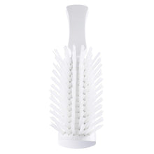 Load image into Gallery viewer, Stylish White Nylon Hairbrush with Durable Handle for Easy, Gentle Grooming