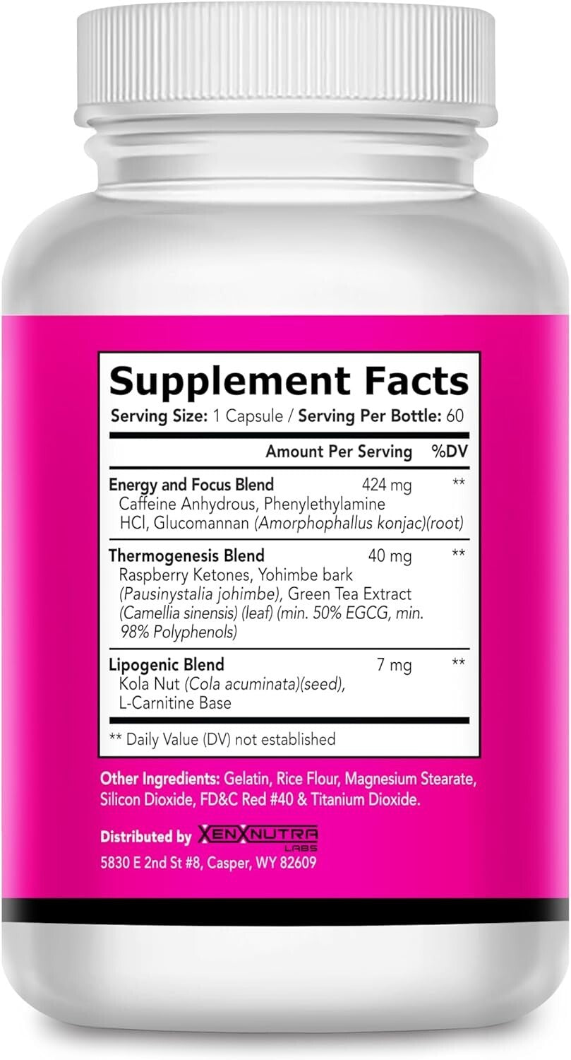 Skinny Girl Weight Loss Pills for Women - Strengthened Thermogenic Fat Burner