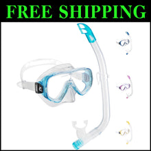 Load image into Gallery viewer, Comfortable Kids Snorkeling Set - Adjustable Ondina Mask &amp; Top Snorkel Kit