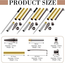 Load image into Gallery viewer, Durable 48 Pcs Slimline Pen Turning Kits - Includes Black Refills for Crafting