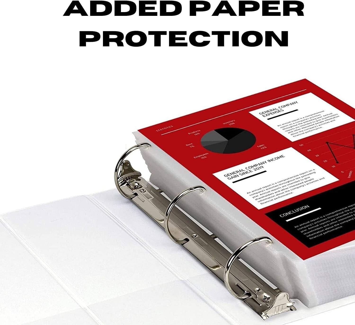 2-Pack 5 Inch Heavy Duty View Binder with Locking D Rings - Professional Quality