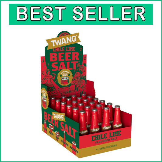 Authentic Mexican Chili Lime Beer Salt - 24 Mini Bottles for Ultimate Flavor