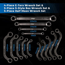 Load image into Gallery viewer, 14-Piece Chrome Vanadium Wrench Set with EVA Organizer for Ultimate Versatility
