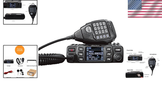 VHF/UHF Dual Band Mobile Transceiver Radio for Reliable Vehicle Communication