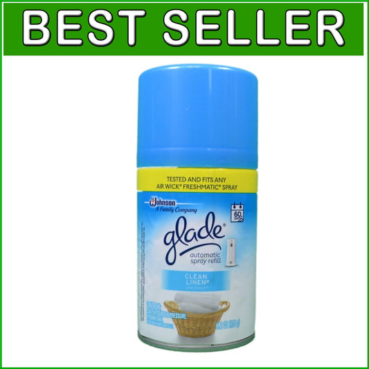 8 oz Automatic Air Freshener Refill - Clean Linen, Fits Most Sprayers - 6 Pack
