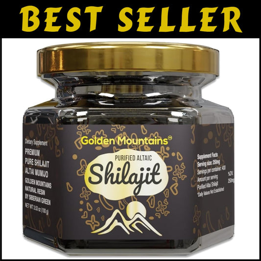 Premium 100g Siberian Altai Golden Mountains Shilajit Resin – Quality Certified