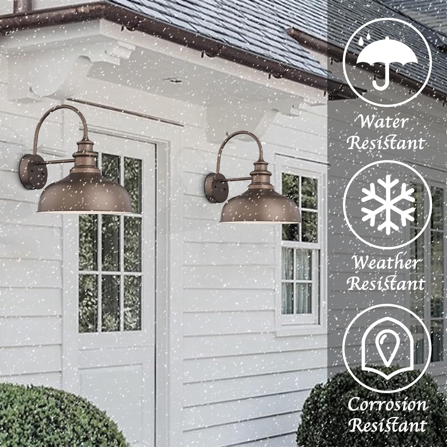 Elegant 4-Pack Industrial Farmhouse Wall Sconces - ETL Listed, Touch Control