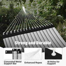 Load image into Gallery viewer, Versatile Double Hammock with Concealed Metal Bar - Quick Dry Textilene Fabric
