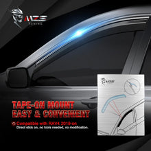 Load image into Gallery viewer, Durable Shatter-Resistant Rain Guards for 2019-2024 Vehicle Models - 4pc Set
