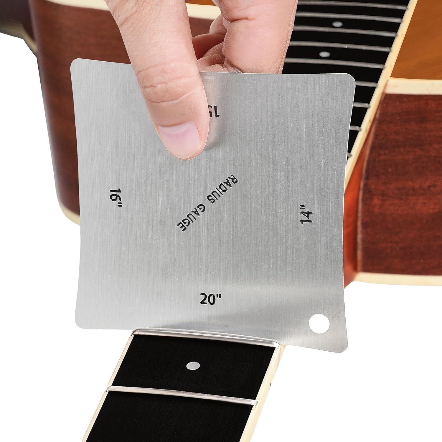 Comprehensive Guitar Setup Kit: Fret Leveler, Radius Gauges & Measurement Tools