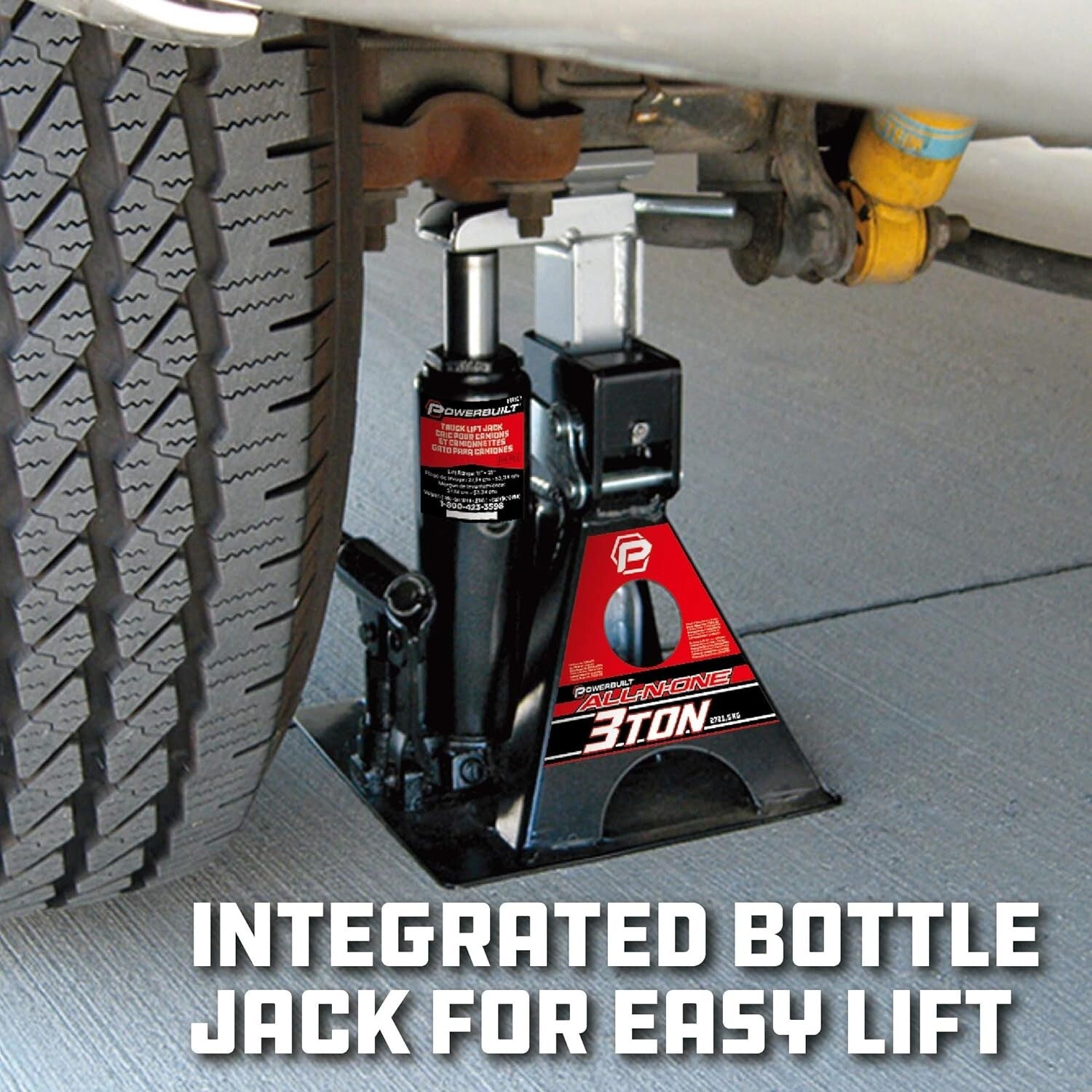 Aluminum 3 Ton Unijack with Ratcheting Safety Bar – Ideal for RVs and Trailers