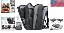 Load image into Gallery viewer, Water-Resistant 50L Compression Backpack with Laptop Compartment - Travel Ready