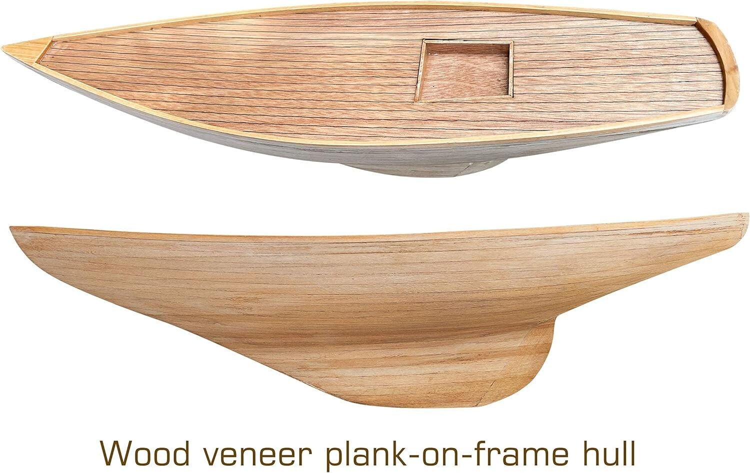 Beautifully Detailed Large Wooden Sailboat Model with Assembly Instruction