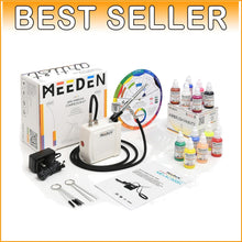 Load image into Gallery viewer, Mini Airbrush Kit with Quiet Compressor &amp; 12 Colors - Perfect for Artists