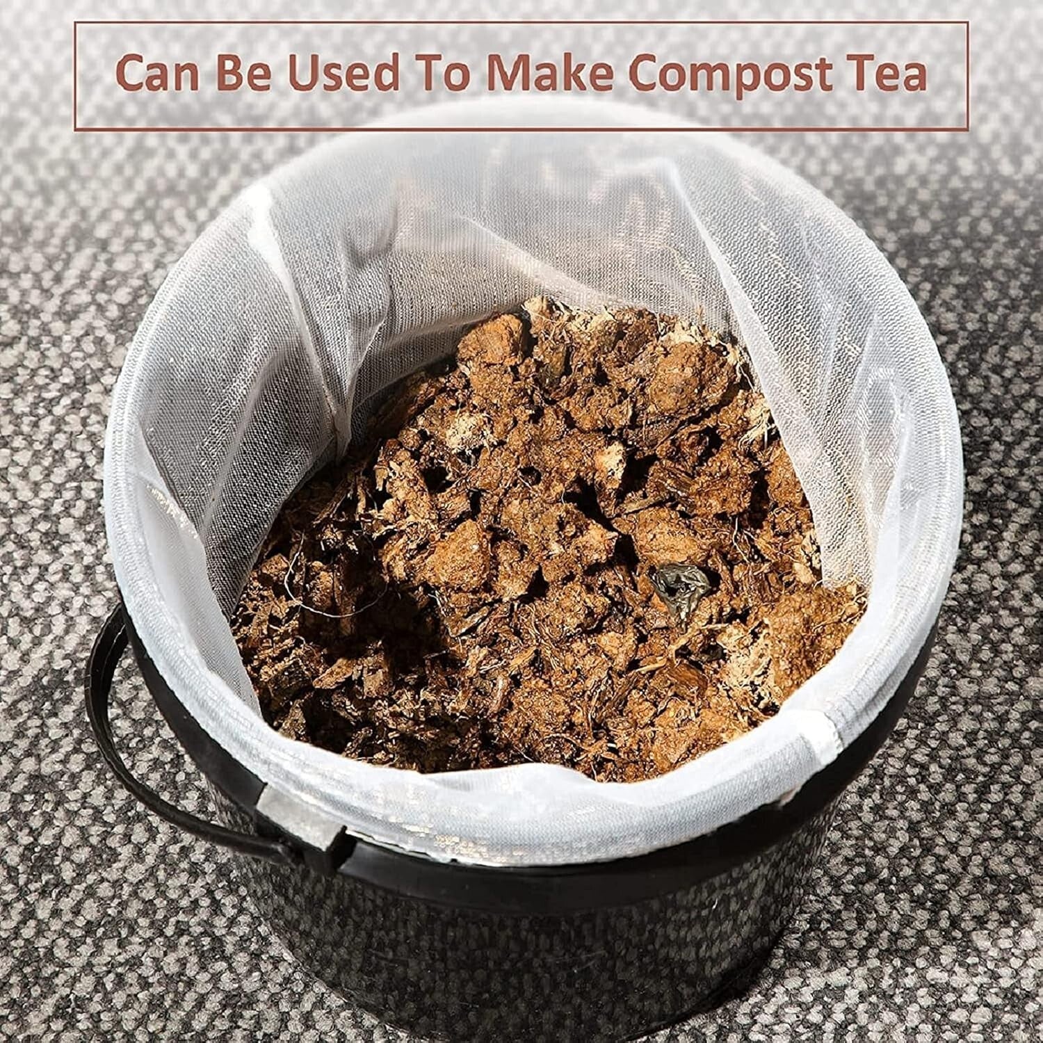 Multi-Purpose 5 Gallon Paint Strainer Bags - 50 Pieces, Ideal for Gardening Too