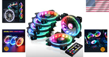 Load image into Gallery viewer, DS RGB Cooling Fans 120MM 6-Pack - Remote-Controlled for Ultimate PC Aesthetics