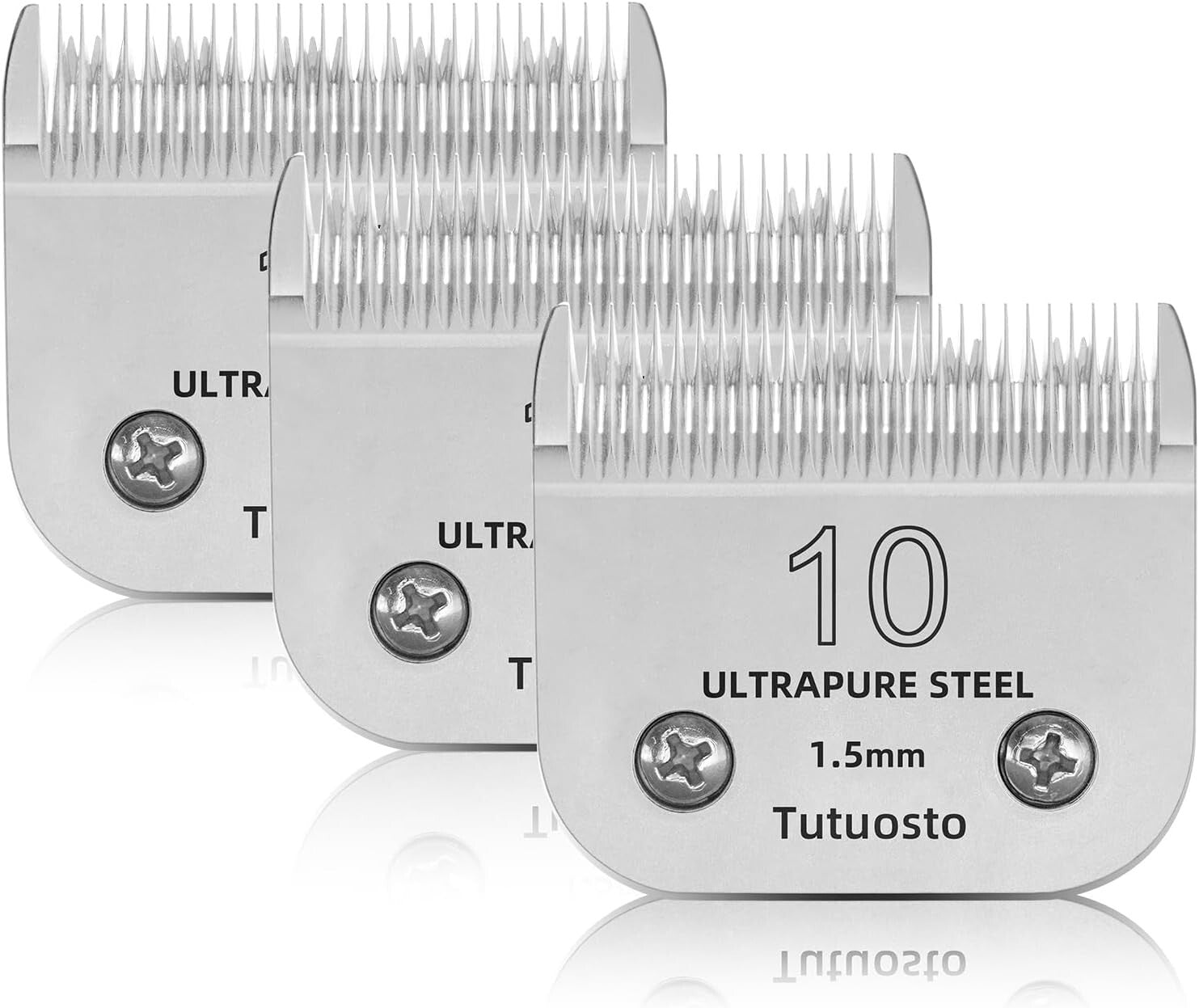Efficient Detachable Clipper Blades for Dog Grooming - Rust-Resistant & Sharp