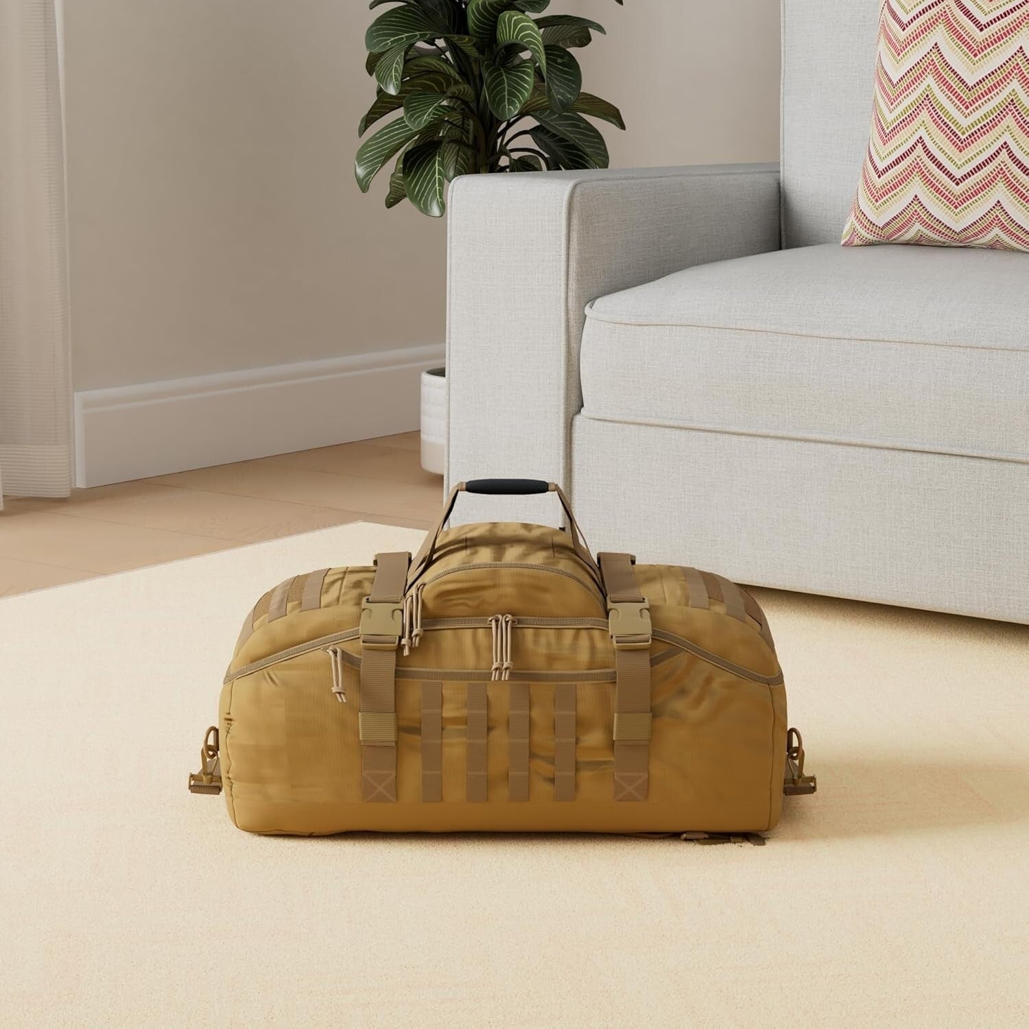 Durable Waterproof Gym Duffle Bag - 25L Tactical Backpack for Sports & Travel