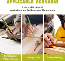 Load image into Gallery viewer, Professional Quality 200 Pcs Flat Carpenter Pencils &amp; Sharpeners for Woodwork