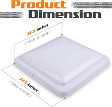 Load image into Gallery viewer, Versatile 14 Inch Trailer Roof Vent Cover - Durable &amp; Weather Resistant, 2-Pack