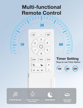 Load image into Gallery viewer, Whisper-Quiet 52-Inch Ceiling Fan &amp; LED Light with Timer - Remote Control 2 Pack