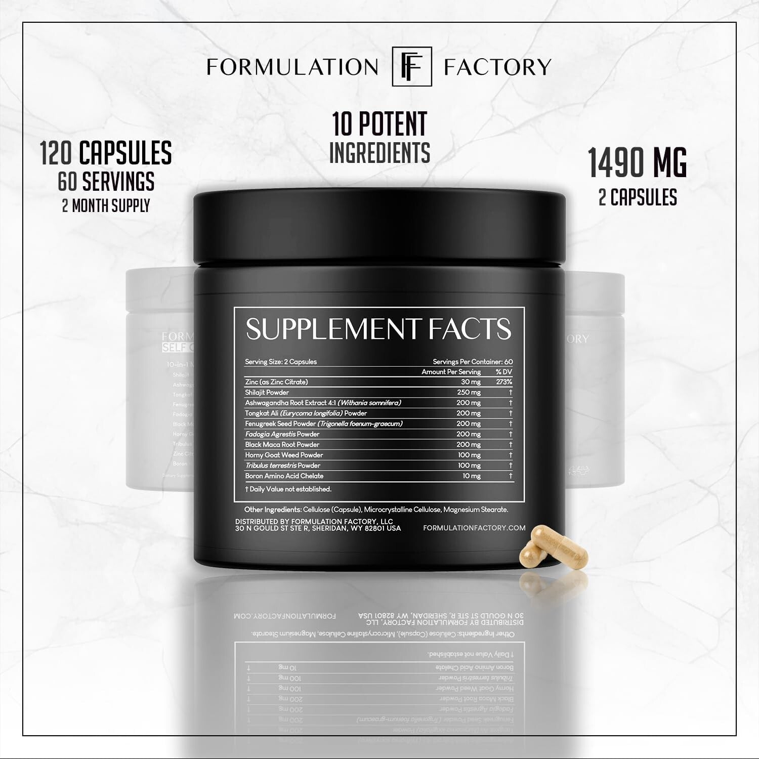 Advanced Male Performance Booster - Includes Ashwagandha & Fenugreek - 120 Count