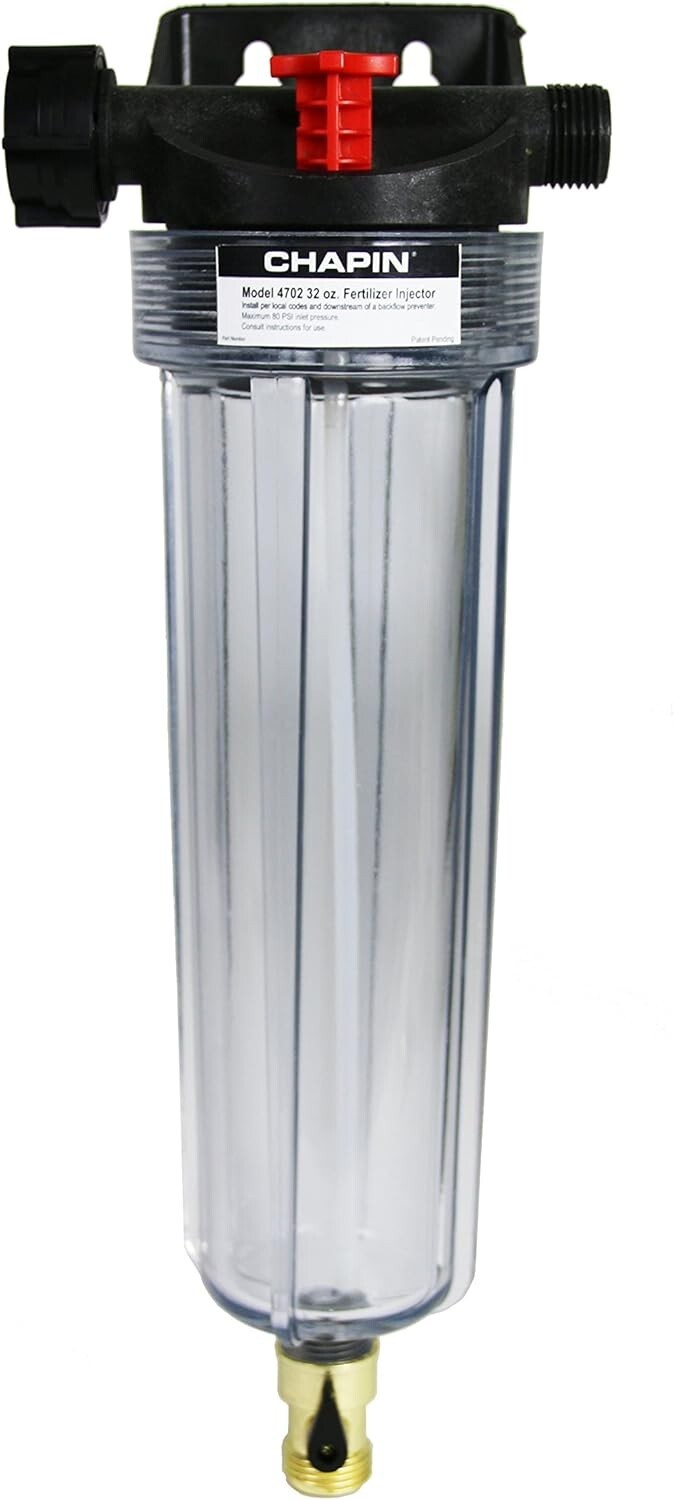 Chapin HydroFeed 32 oz Injector with Debris-Free Mixing for Lush Green Gardens
