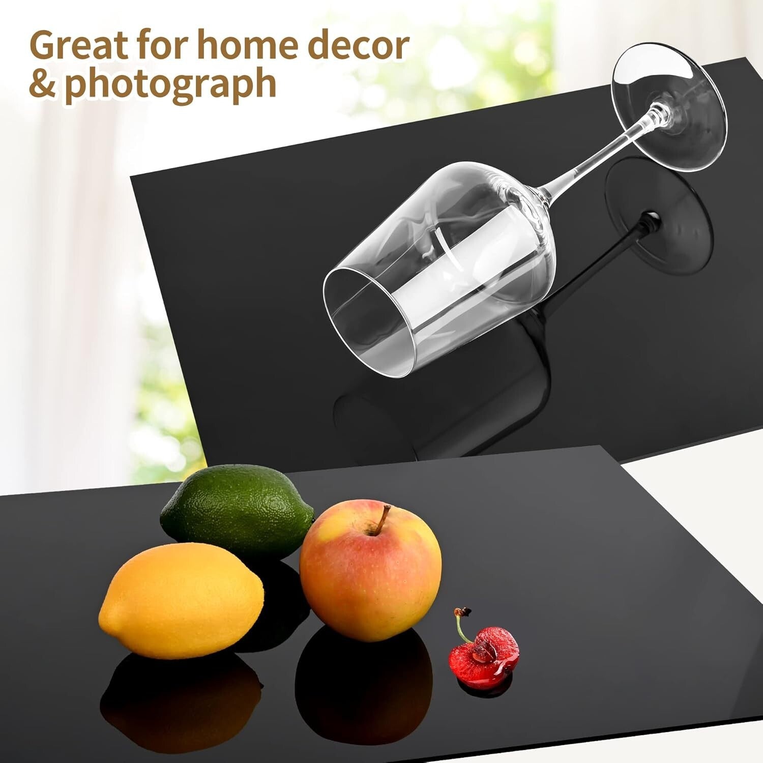 2 Pieces 24x36 Black Acrylic Sheets - Perfect for DIY Crafts & Photography