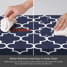 Load image into Gallery viewer, Waterproof Non-Skid Blue Kitchen Mat Set [2 Pcs] for Enhanced Standing Comfort