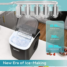Load image into Gallery viewer, Effortless Portable Ice Maker: 9 Ice Cubes in 6 Mins, Perfect for Home &amp; Camping