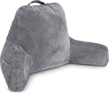 Load image into Gallery viewer, Standard+ Ergonomic Bed Rest Pillow - Portable Lounge Cushion with Pockets