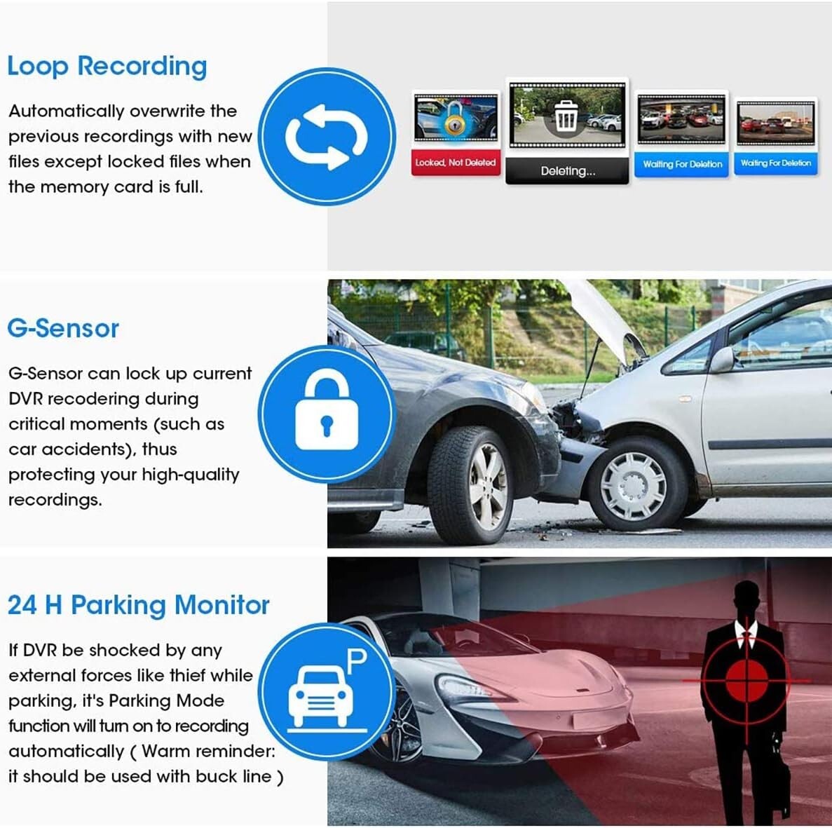 Advanced 10'' Dual Lens Backup Camera - Parking Assistance & Night Vision System