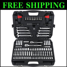 Load image into Gallery viewer, Durable SAE &amp; Metric Mechanic Tool Set with Polished Chrome Finish - 145 Pieces