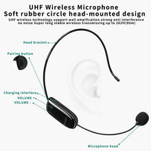 Load image into Gallery viewer, 10W Mini Voice Amplifier - Portable Bluetooth Speaker with UHF Wireless Mic