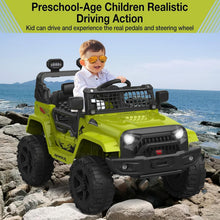 Load image into Gallery viewer, Interactive 12V Kids Truck with Dual-Drive Modes &amp; LED Lights for Safe Adventure