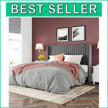 Load image into Gallery viewer, Modern Upholstered Platform Bed with Squeak-Resistant Wooden Slats - Full Size