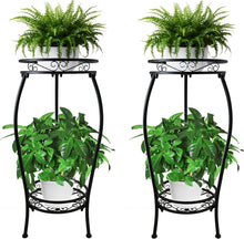 Load image into Gallery viewer, CASIMR 2-Pack 26.6'' Tall Metal Plant Stand – Rustproof &amp; Indoor/Outdoor Use