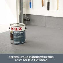 Load image into Gallery viewer, Versatile Silver Gray Garage Floor Paint - 1 Gallon, Slip-Resistant Satin Finish