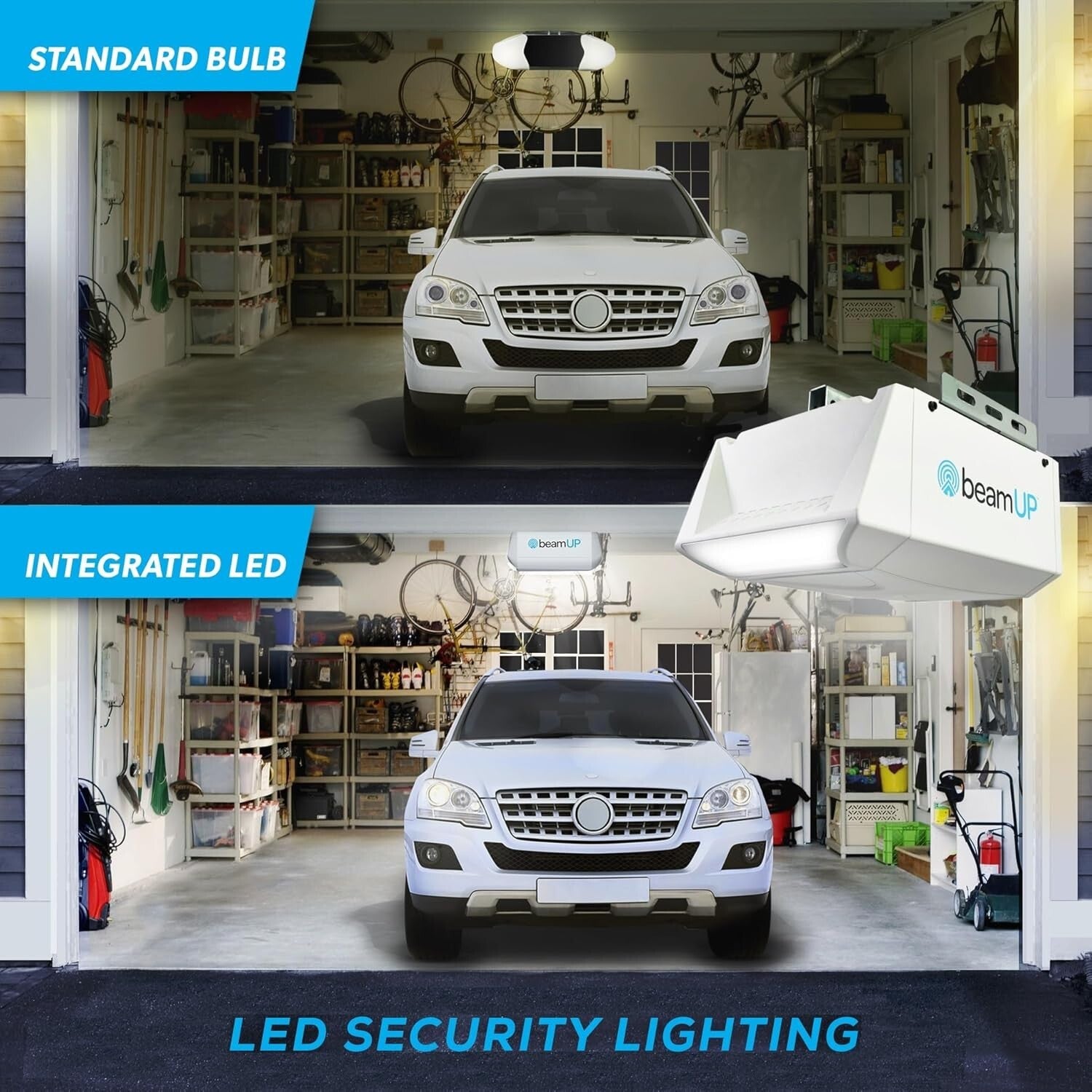 Effortless Overhead Garage Door Opener with Chain Drive - Quick Installation