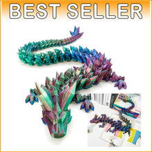 Load image into Gallery viewer, Lifelike 30'' 3D Printed Dragon - Mythical Decor &amp; Kids Playtime Essential