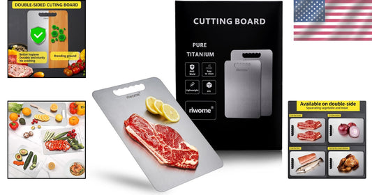 Long-Lasting Titanium Cutting Board - 18x12 Inches, Stain Resistant & Easy Clean