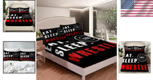 Load image into Gallery viewer, Super Soft Wrestling Fitted Sheet Set for Kids - Full Size 3Pcs with Pillowcases