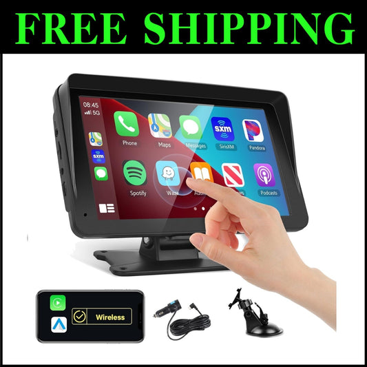 Portable 7-Inch Car Stereo with Voice Control & Navigation - All Vehicles