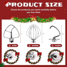 Load image into Gallery viewer, Efficient KitchenAid Stand Mixer Attachments - 4.5 QT Stainless Steel Set