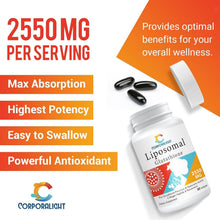 Load image into Gallery viewer, Enhanced Absorption Liposomal Glutathione Softgels – 1500mg of Antioxidant Power