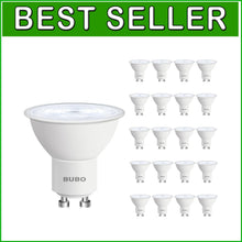 Load image into Gallery viewer, Energy-Efficient GU10 LED Bulb 6W, 650 Lumens Daylight - 20 Bulbs for Home Use