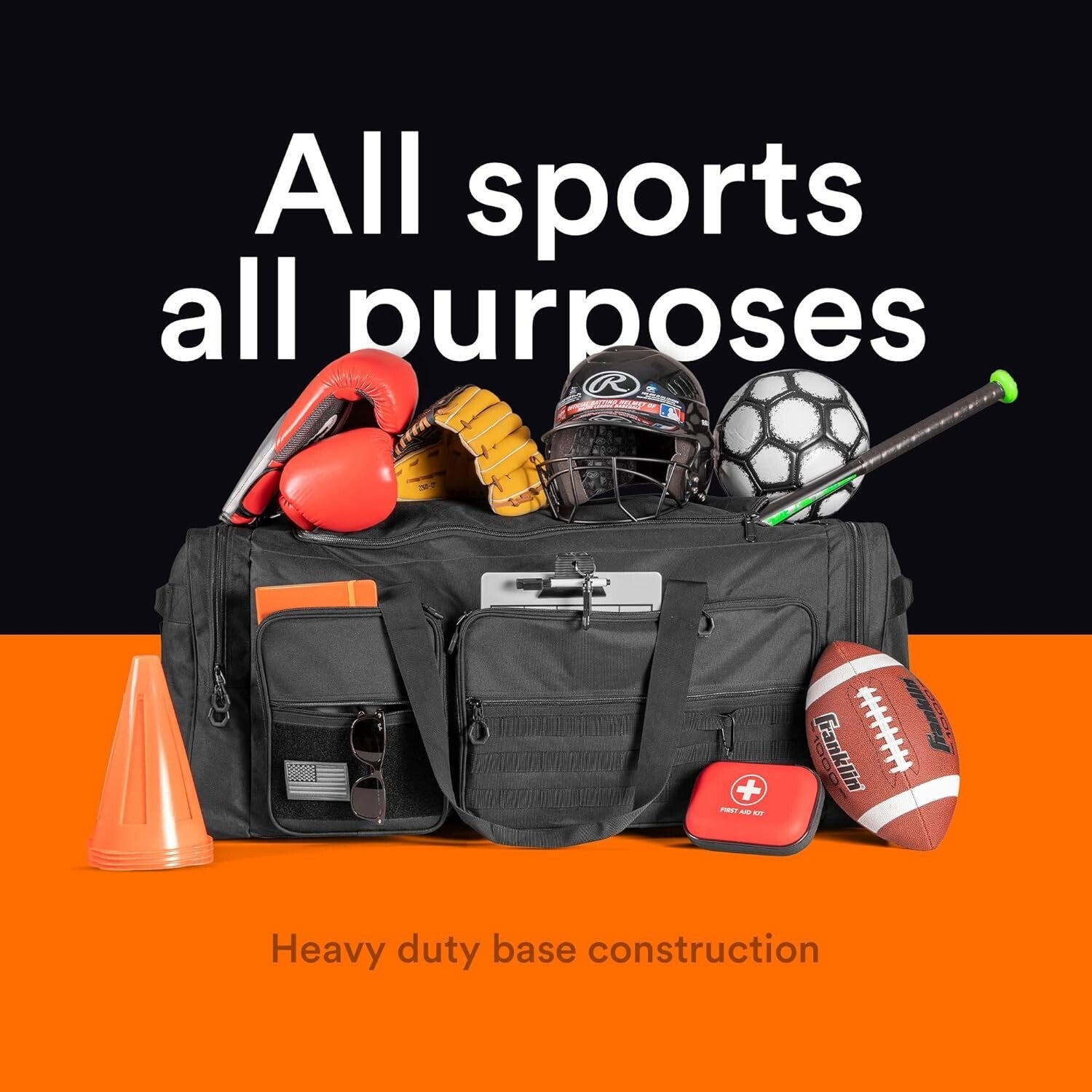 Versatile Heavy Duty Travel Duffle Bag - Perfect for Coaches & Enthusiasts