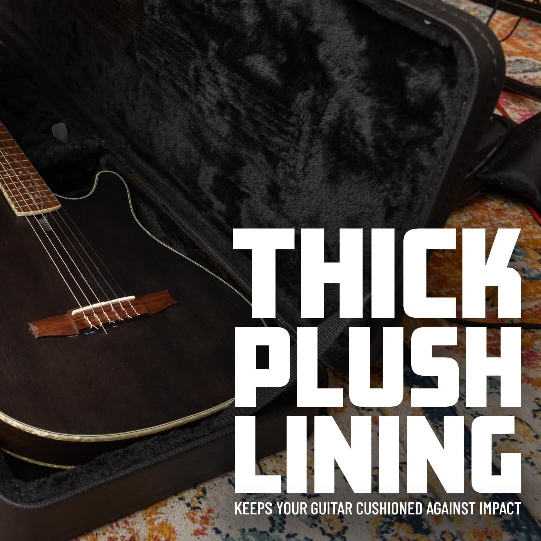 Custom Fit Hard-Shell Bass Guitar Case for Thunderbird Style - Ergonomic Design