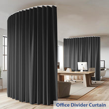 Load image into Gallery viewer, Versatile Extra Wide Blackout Curtain with Bendable Track for Modern Interiors