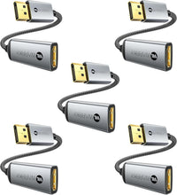 Load image into Gallery viewer, High-Speed 4K DisplayPort to HDMI Adapters - 5 Pack with Strain Relief Design